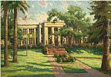 High Tea Paintings - Los Gatos High School by Thomas Kinkade